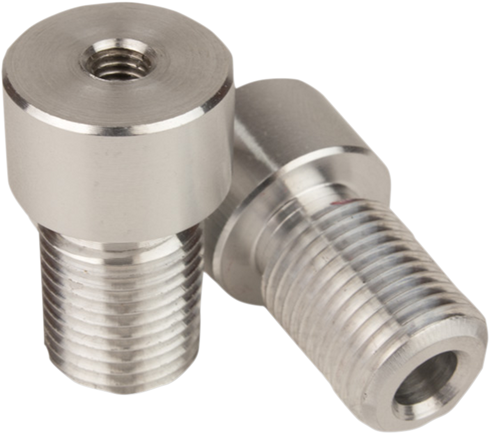DRIVEN RACING Adapter - Mirror/Handlebar End - Halo - Silver DBEW-ADP-FZ