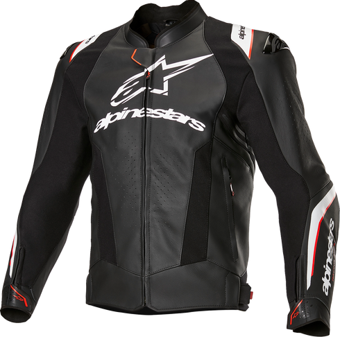 ALPINESTARS Missile v3 Ignition Leather Jacket - Black/White - US 46 / EU 56 3100325-12-56