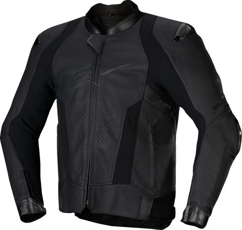 ALPINESTARS Missile v3 Leather Jacket - Black/Black - US 48 / EU 58 3100125-1100-58