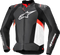ALPINESTARS Missile v3 Leather Jacket - Black/White/Red Fluo - US 48 / EU 58 3100125-1231-58