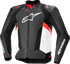 ALPINESTARS Missile v3 Leather Jacket - Black/White/Red Fluo - US 46 / EU 56 3100125-1231-56