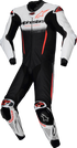 ALPINESTARS GP-R7 1-PC Leather Suit - White/Black/Red Fluo - US 40 / EU 50 3150125-233-50