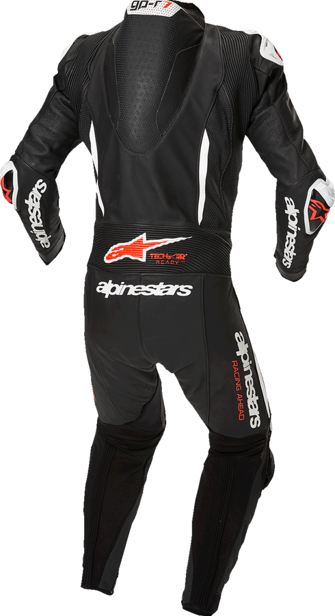 ALPINESTARS GP-R7 1-PC Leather Suit - Black/White/Red Fluo - US 50 / EU 60 3150125-1231-60