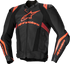 ALPINESTARS Missile v3 Ignition Leather Jacket - Black/Red Fluo/Dark Red - US 42 / EU 52 3100325-1365-52
