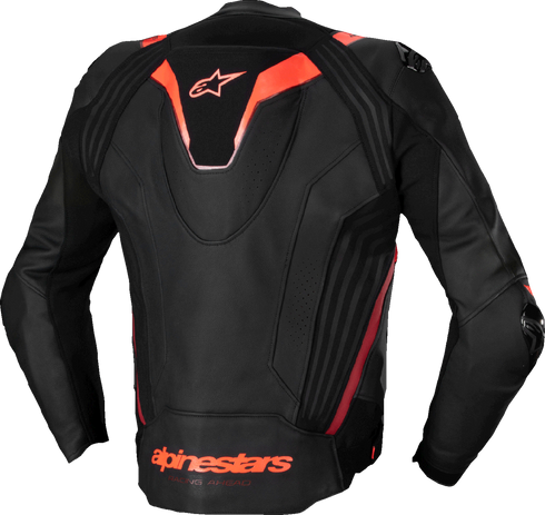 ALPINESTARS Missile v3 Ignition Leather Jacket - Black/Red Fluo/Dark Red - US 44 / EU 54 3100325-1365-54