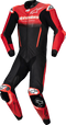 ALPINESTARS GP-R7 1-PC Leather Suit - Black/Mid Red - US 46 / EU 56 3150125-1405-56