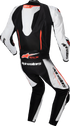 ALPINESTARS GP-R7 1-PC Leather Suit - White/Black/Red Fluo - US 46 / EU 56 3150125-233-56