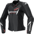 ALPINESTARS Stella Faster v3 Leather Jacket - Black/White Fluo/Coral - US 14 / EU 50 3113625-1781-50