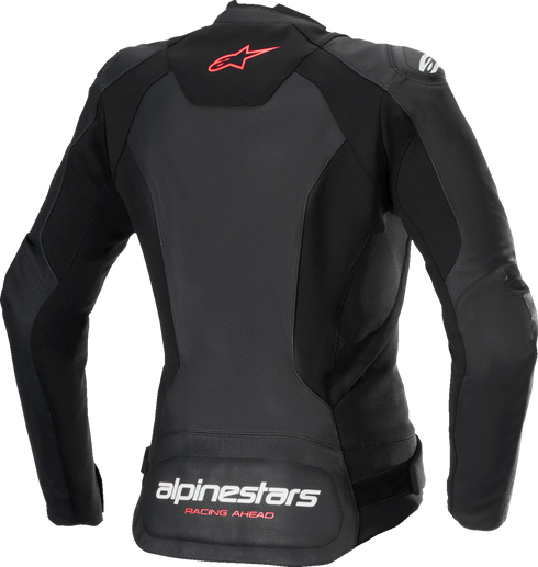 ALPINESTARS Stella Faster v3 Leather Jacket - Black/White Fluo/Coral - US 10 / EU 46 3113625-1781-46