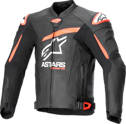 ALPINESTARS GP Plus R v4 Airflow Leather Jacket - Black/Red Fluo/White - US 40 / EU 50 3100624-1321-50
