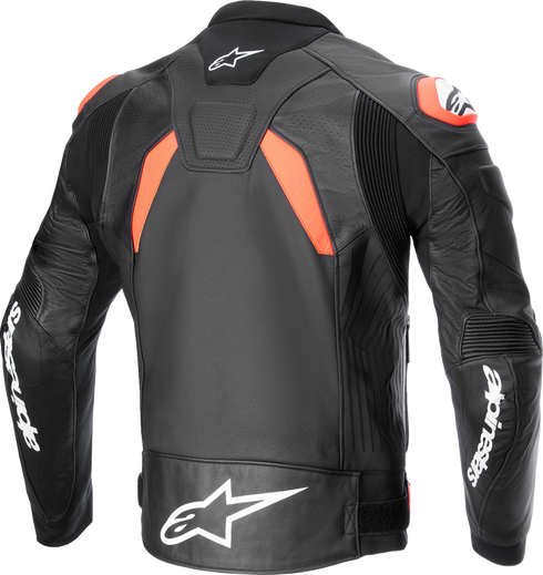 ALPINESTARS GP Plus R v4 Airflow Leather Jacket - Black/Red Fluo/White - US 38 / EU 48 3100624-1321-48