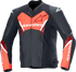 ALPINESTARS Faster v3 Airflow Leather Jacket - Black/Red Fluo - US 48 / EU 58 3103625-1030-58