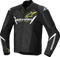 ALPINESTARS Faster v3 Airflow Leather Jacket - Black/White/Yellow Fluo - US 42 / EU 52 3103625-125-52
