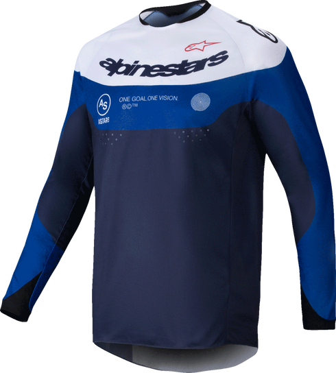 ALPINESTARS Pro-Dura Long-Sleeve Jersey - Navy/Bright Blue/White - Small 3760125-7174-S