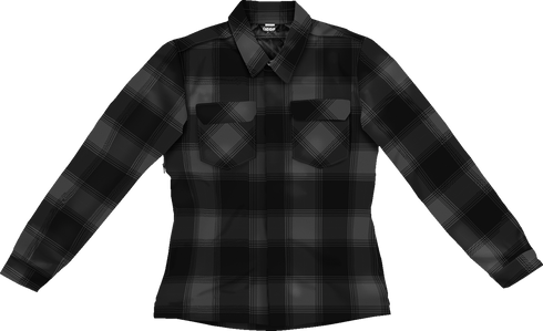 ICON Women's Fallblock CX Flannel Jacket - Black - Medium 2822-1671