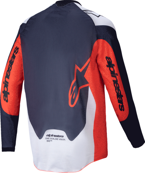 ALPINESTARS Pro-Dura Long-Sleeve Jersey - Navy/Hot Orange/White - Large 3760125-7162-L