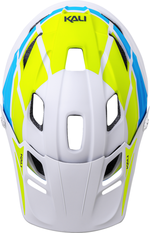 KALI Maya 3.0 Helmet - LTD Race - Matte Gray/Lime/Blue - L/XL 0220424317