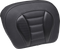MUSTANG Deluxe Chopped Tour-Pak® Sissy Bar Pad - Black w/ Gunmetal Stitch - Touring 88405GM
