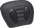 MUSTANG Deluxe Chopped Tour-Pak® Sissy Bar Pad - Black w/ Gunmetal Stitch - Touring 88405GM