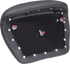 MUSTANG Deluxe Chopped Tour-Pak® Sissy Bar Pad - Black w/ Gunmetal Stitch - Touring 88405GM