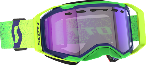 SCOTT Prospect 2.0 SMB Goggle - Midnight Purple/Safety Yellow - Dual - Light Sensitive - Blue Chrome Lens 421502-7914307