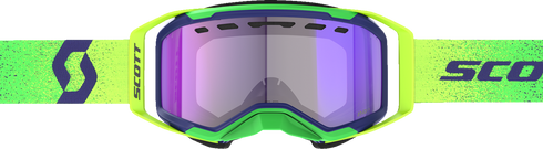 SCOTT Prospect 2.0 SMB Goggle - Midnight Purple/Safety Yellow - Dual - Light Sensitive - Blue Chrome Lens 421502-7914307
