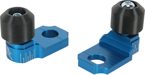 DRIVEN RACING Axle Block Sliders - Kawasaki ZX-10R - Blue DRAX-105-BL