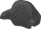 SADDLEMEN Tour-Pak® Backrest Pad - Lattice Stitch - White Stitch - FL '14-'24 814-07-15006