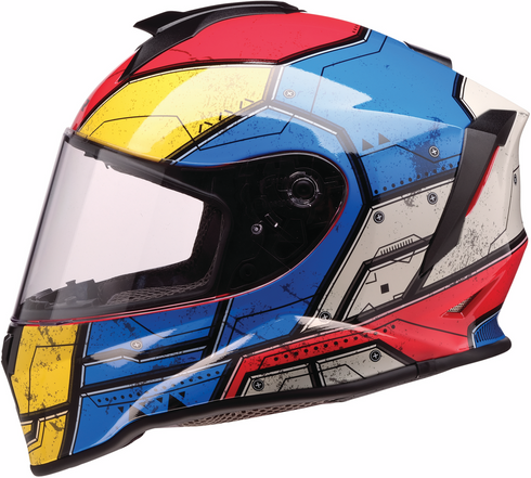 Z1R Youth Warrant 2.0 Helmet - Sentinel - Blue/Yellow - Small 0102-0292