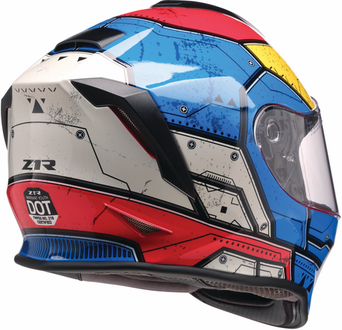 Z1R Youth Warrant 2.0 Helmet - Sentinel - Blue/Yellow - Small 0102-0292