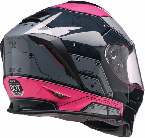 Z1R Youth Warrant 2.0 Helmet - Sentinel - Black/Pink - Medium 0102-0296
