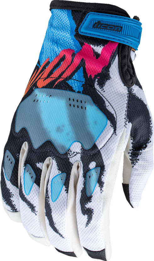 ICON Hooligan™ Rad Dawn Gloves - White - 2XL 3301-4855