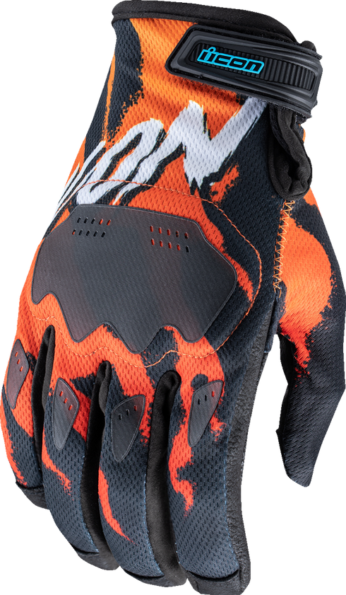ICON Hooligan™ Rad Dawn Gloves - Orange - Large 3301-4859