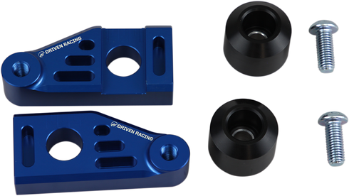 DRIVEN RACING Axle Block Sliders - Yamaha FZ-9 - Blue DRAX-121-BL