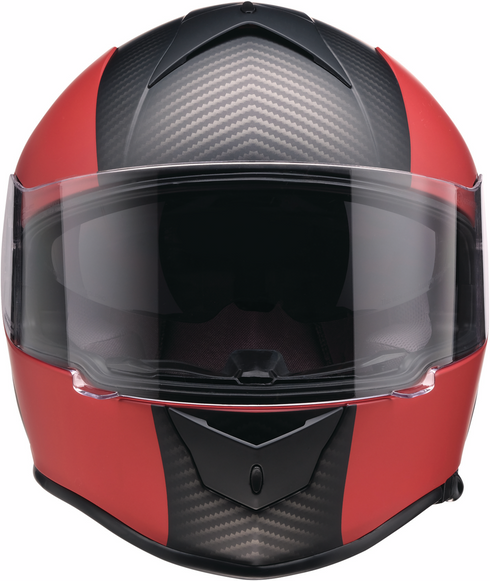Z1R Warrant Helmet - Carbon - Red - Small 0101-17427