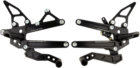 DRIVEN RACING TT Rearset - Triumph 674R DRP-707-BK