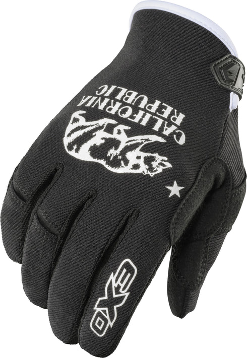 SCORPION EXO Moto Flex Gloves Golden State Black/White Sm - 75-6167S
