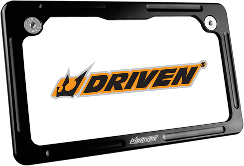 DRIVEN RACING License Plate Frame - Black DFLP-01
