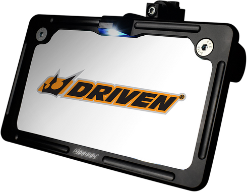 DRIVEN RACING License Plate Frame - LED - Black DFLPWL-01