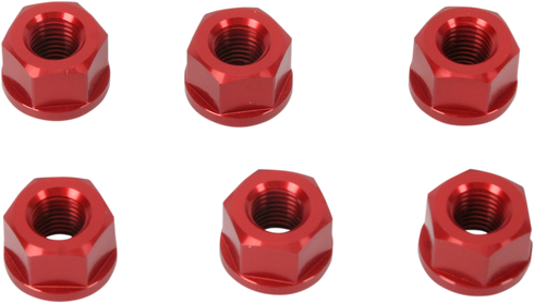 DRIVEN RACING Sprocket Nuts - Sport Bike - Red - M10 x 1.25 DSNRD