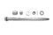 V-Twin Chrome Rear Axle Kit - 44-0245