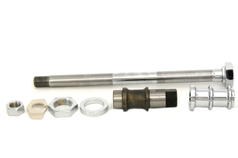 V-Twin Chrome Rear Axle Kit Hex Type - 44-0360
