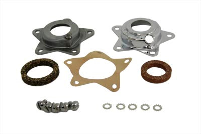 V-Twin Chrome Wheel Hub Bearing Thrust Plate Kit - 44-0535