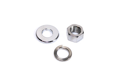 V-Twin Chrome Front Axle Nut and Washer Kit - 44-0599
