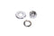 V-Twin Chrome Front Axle Nut and Washer Kit - 44-0599