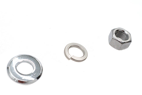 V-Twin Chrome Front Axle Nut and Washer Kit - 44-0599