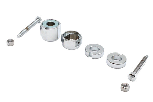 V-Twin Chrome Rear Axle Adjuster and Nut Kit - 44-0634