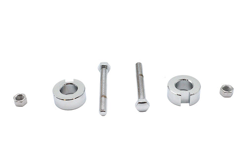 V-Twin Chrome Rear Axle Adjuster Kit - 44-0641