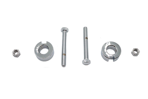 V-Twin Chrome Rear Axle Adjuster Kit - 44-0641