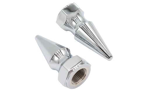 V-Twin Chrome Axle Nut Kit Pike Style - 44-0647